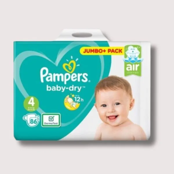 Pampers baby dry 4 size 84 pcs (9 14) kg uk origin