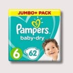 Pampers Baby-Dry 6 Size 62 Pcs (13-18) kg UK Origin