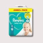 Pampers Baby-Dry Size 8, 52 Pcs 17+kg UK