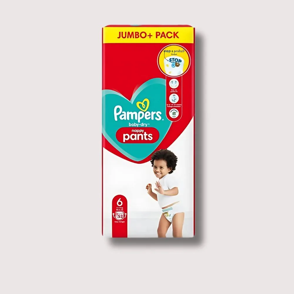 Pampers Baby Size 6 Pant 14-19 kg 52 Pcs UK Origin - Image 1