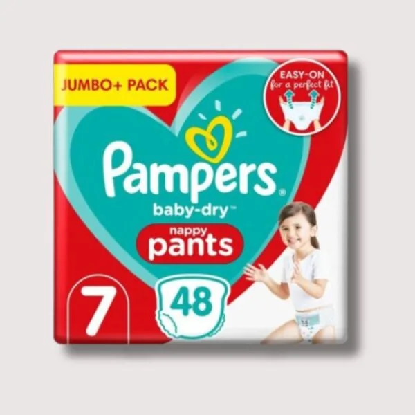 Pampers baby size 7 pant 17+kg 48 pcs uk origin