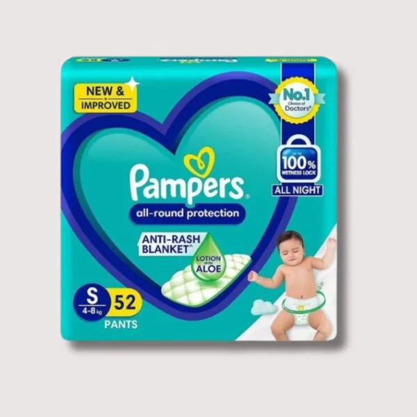 Pampers pant small 4 8 kg 52 pcs pack